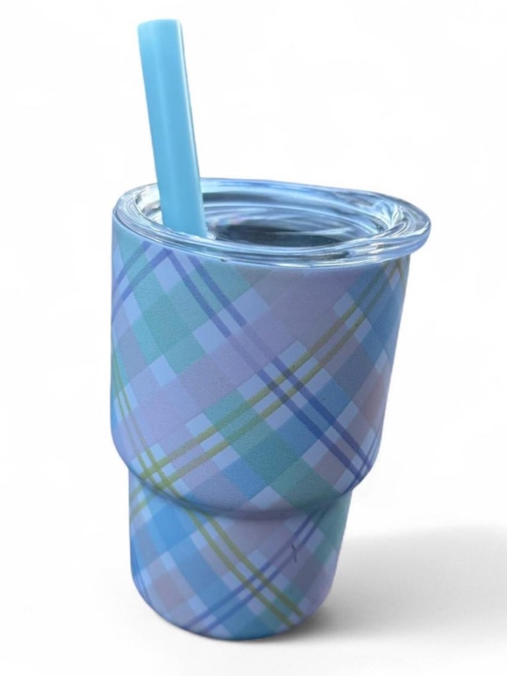 Pastel Plaid Mini Tumbler 2oz